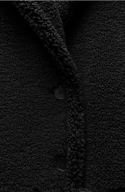 ZARA Faux Sherling  Double Breasted Long Coat