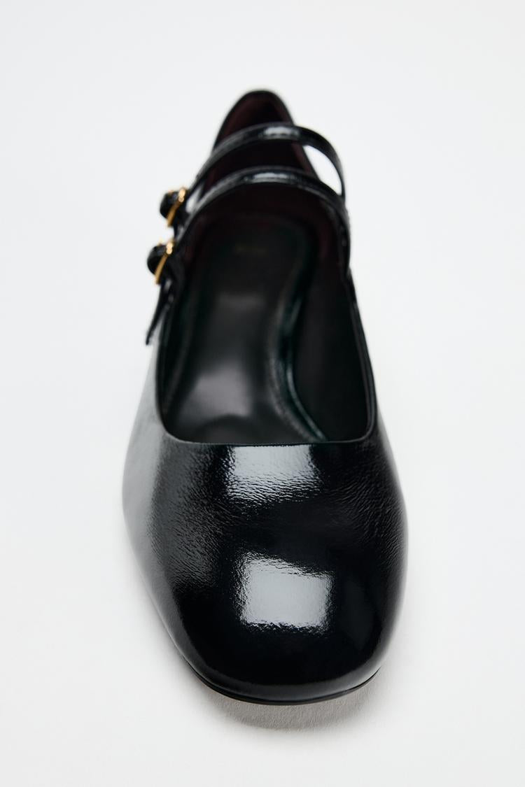 ZARA Double Strap Block Heels
