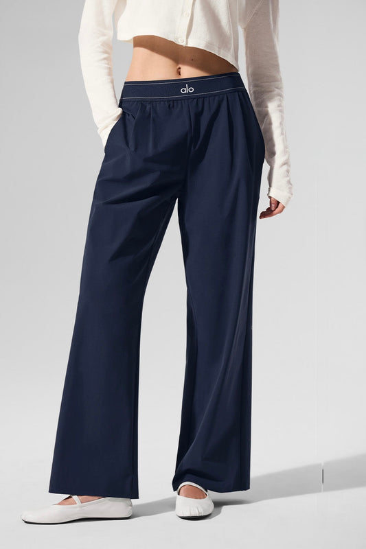 ALO Suit Up Trouser Long-Blue