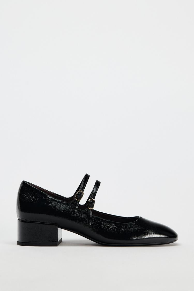 ZARA Double Strap Block Heels