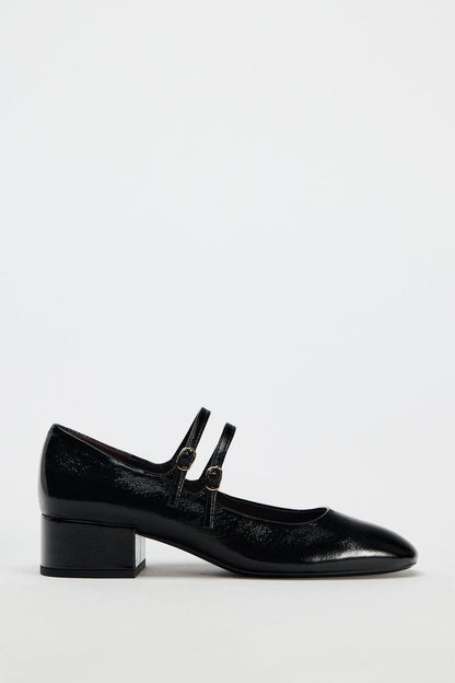 ZARA Double Strap Block Heels