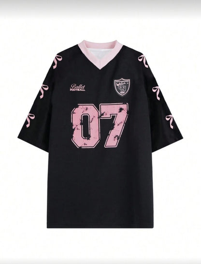 SHIEN American Sports Casual T-shirt