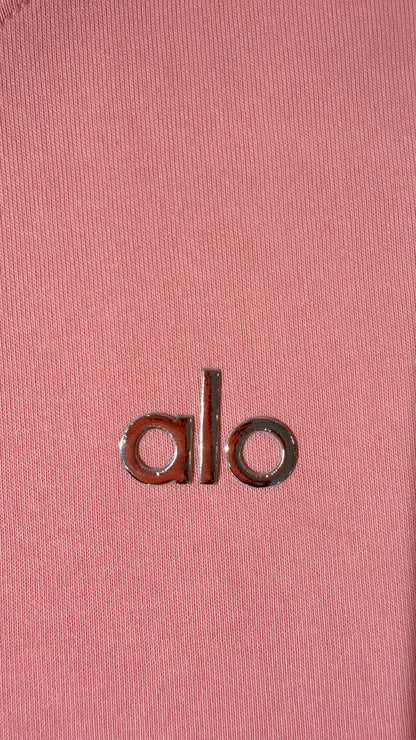 ALO Fleeced Sweatshirt-Pink (Dupe)