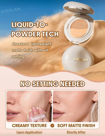 SHEGLAM Lock Go Long lasting Cushion Foundation