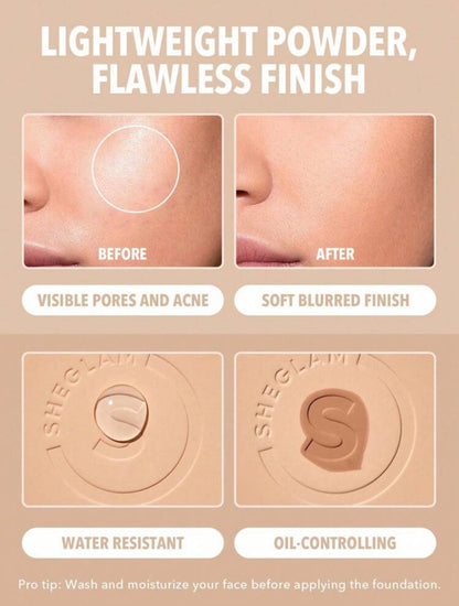 SHEGLAM Skin-Focus High Coverage Powder Foundation