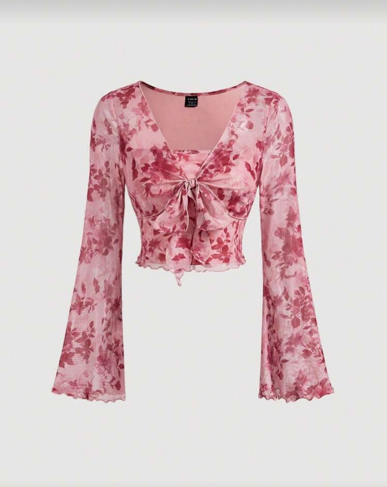 Shein MOD Break Bow Top