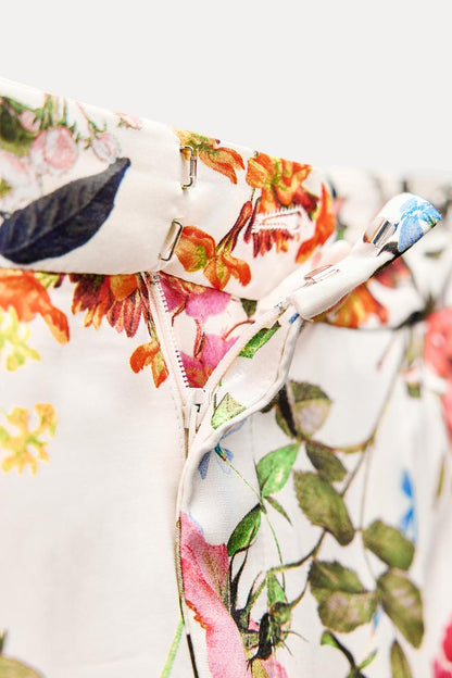 ZARA ZW Collection Printed Puffy With Button Cord Set - Multicolor