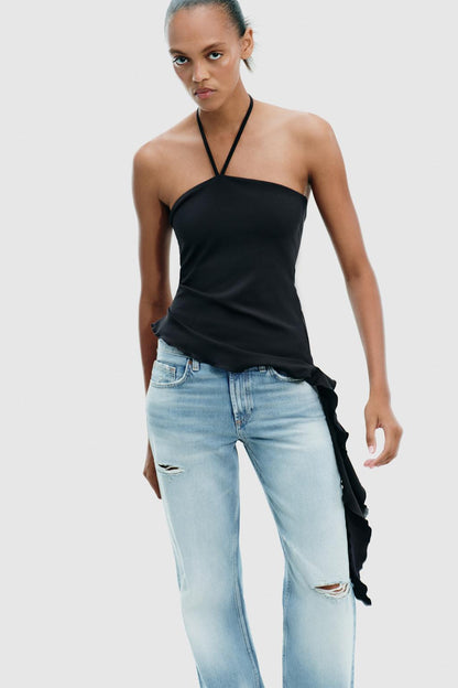 Zara halter Neck Happer Top
