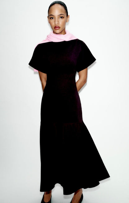 Zara InterLock Contrast Dress
