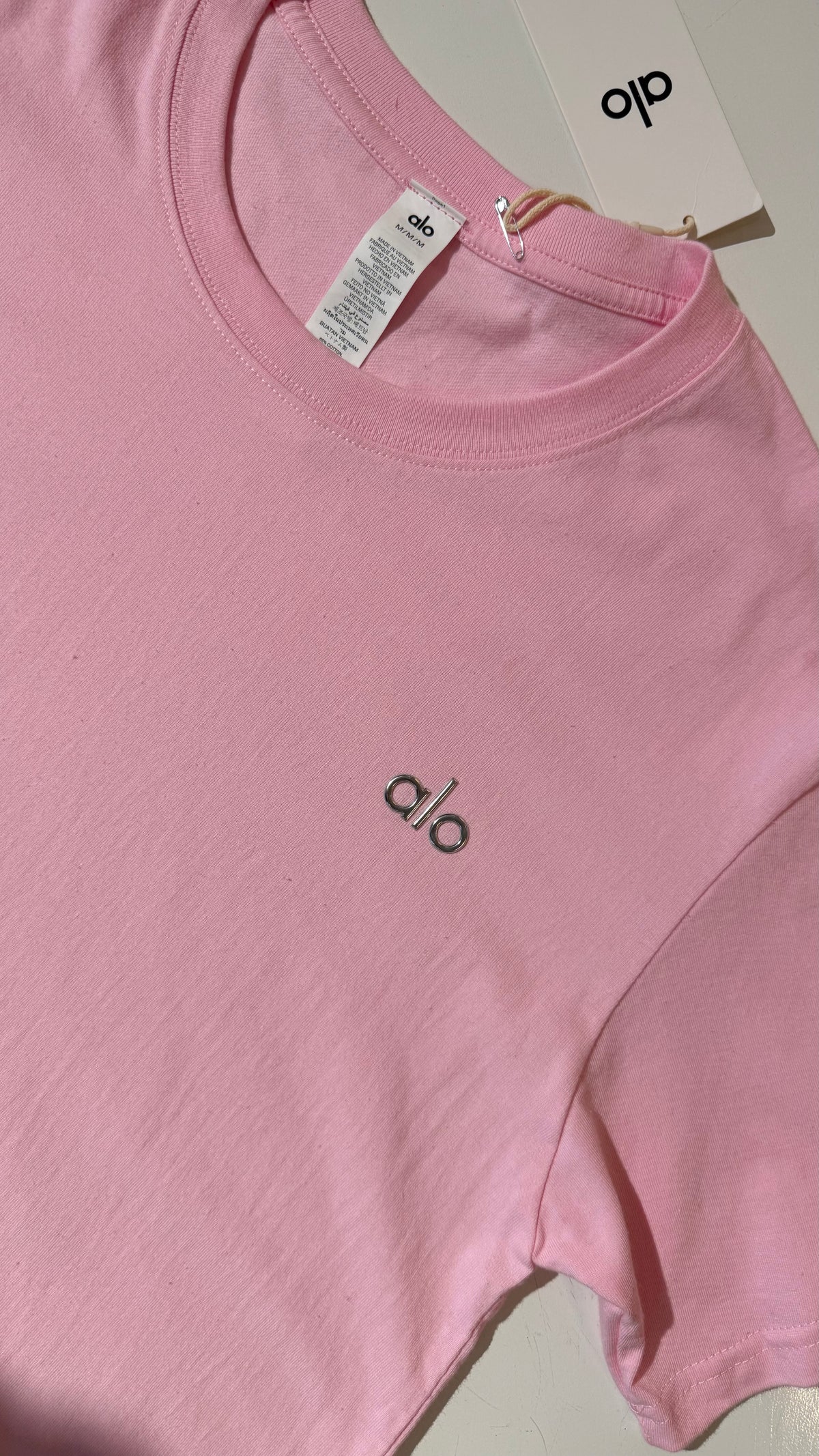 ALO Loose Fit Tshirt-Pink (Dupe)