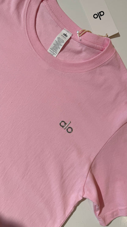 ALO Loose Fit Tshirt-Pink (Dupe)