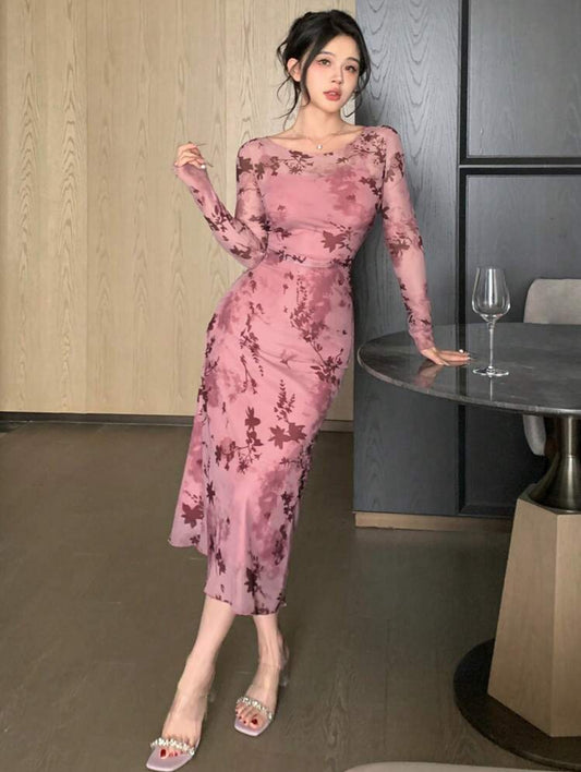 Shein Wrap Style Floral Dress