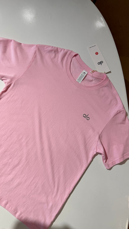 ALO Loose Fit Tshirt-Pink (Dupe)
