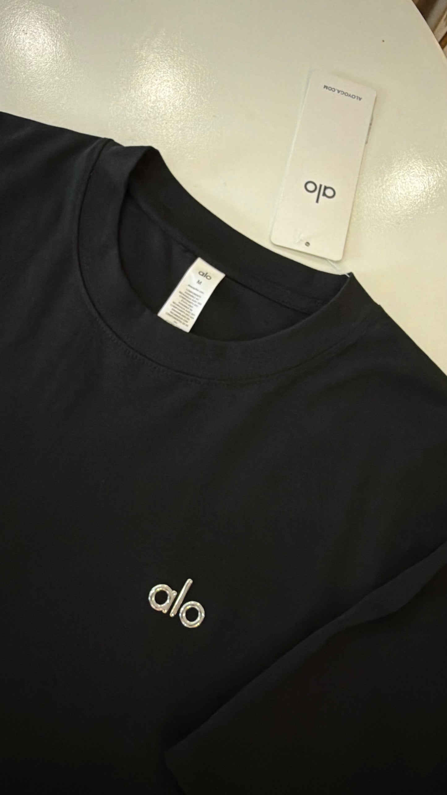 Alo 3d Logo loosefit Tshirt-Black