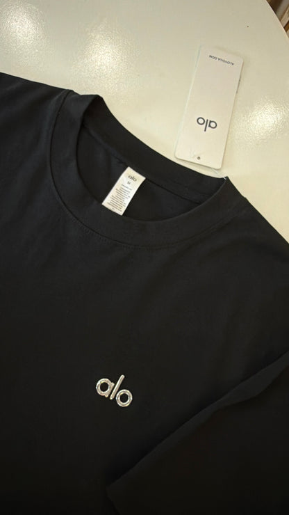 Alo 3d Logo loosefit Tshirt-Black
