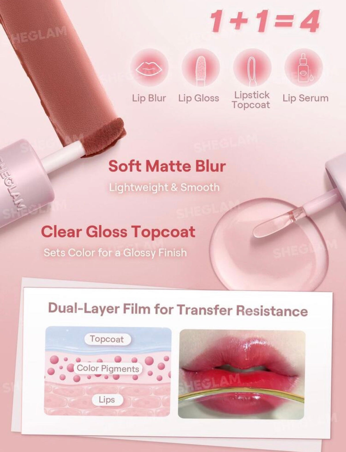 Sheglam Mood Switch Matte Gloss Lip Duo