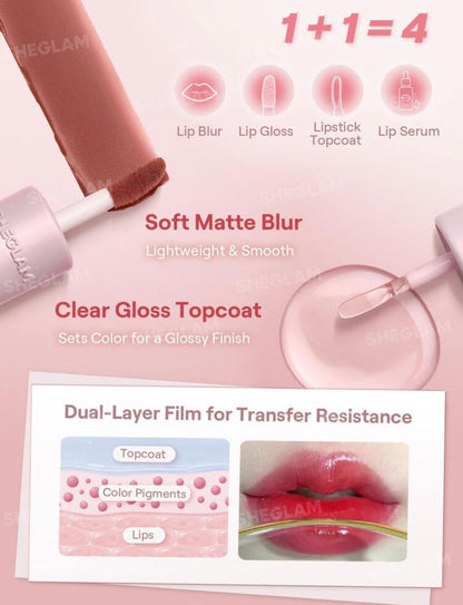 Sheglam Mood Switch Matte Gloss Lip Duo