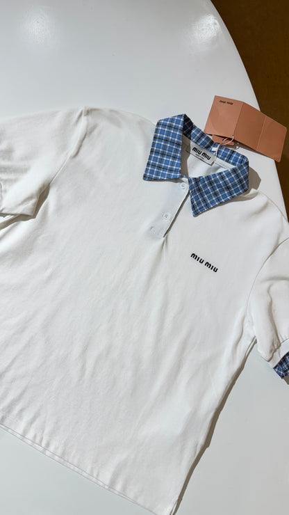 Miu Miu Short Sleeves Pique Polo (Dupe)