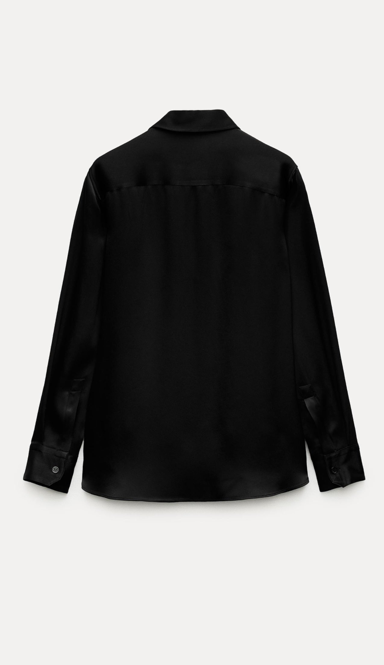 ZARA ZW Collection Slim Fit Shirt-Black