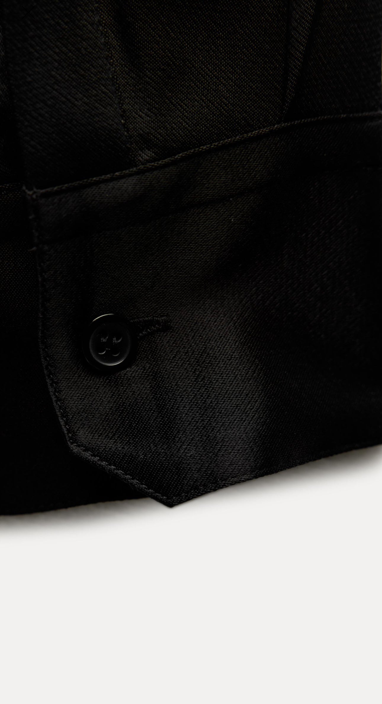 ZARA ZW Collection Slim Fit Shirt-Black