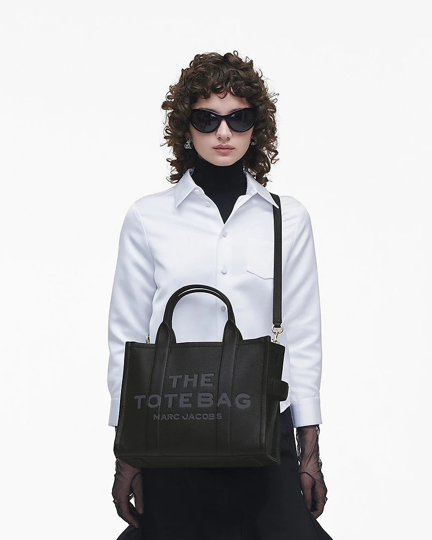 Marc Jacobs Leather Tote Bag Medium- Black