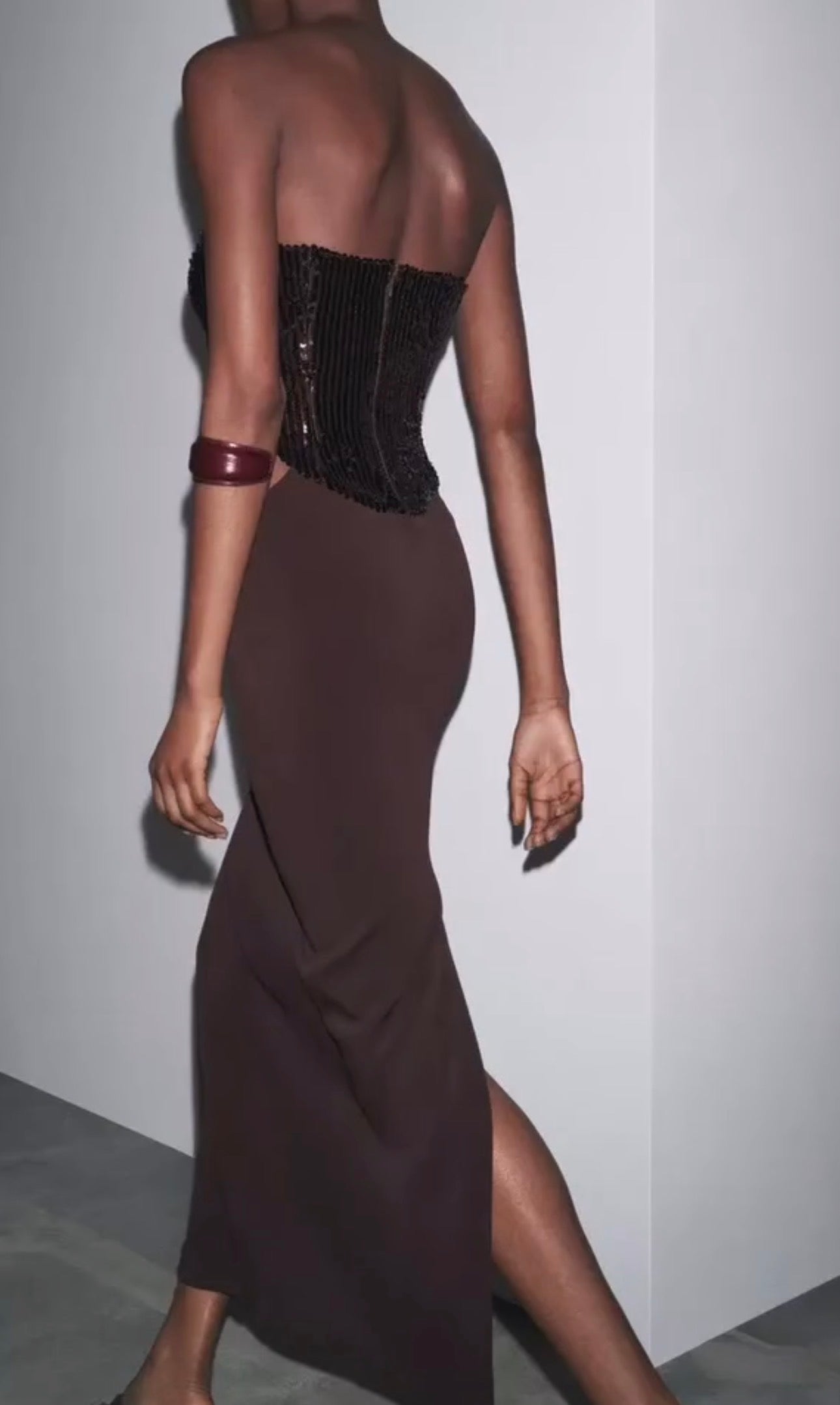 Zara Brown Sequin Dress – Heaven Couture