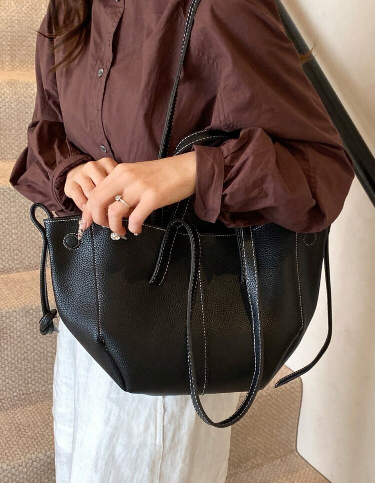 Shein Korean Pleated Shoulder Bag