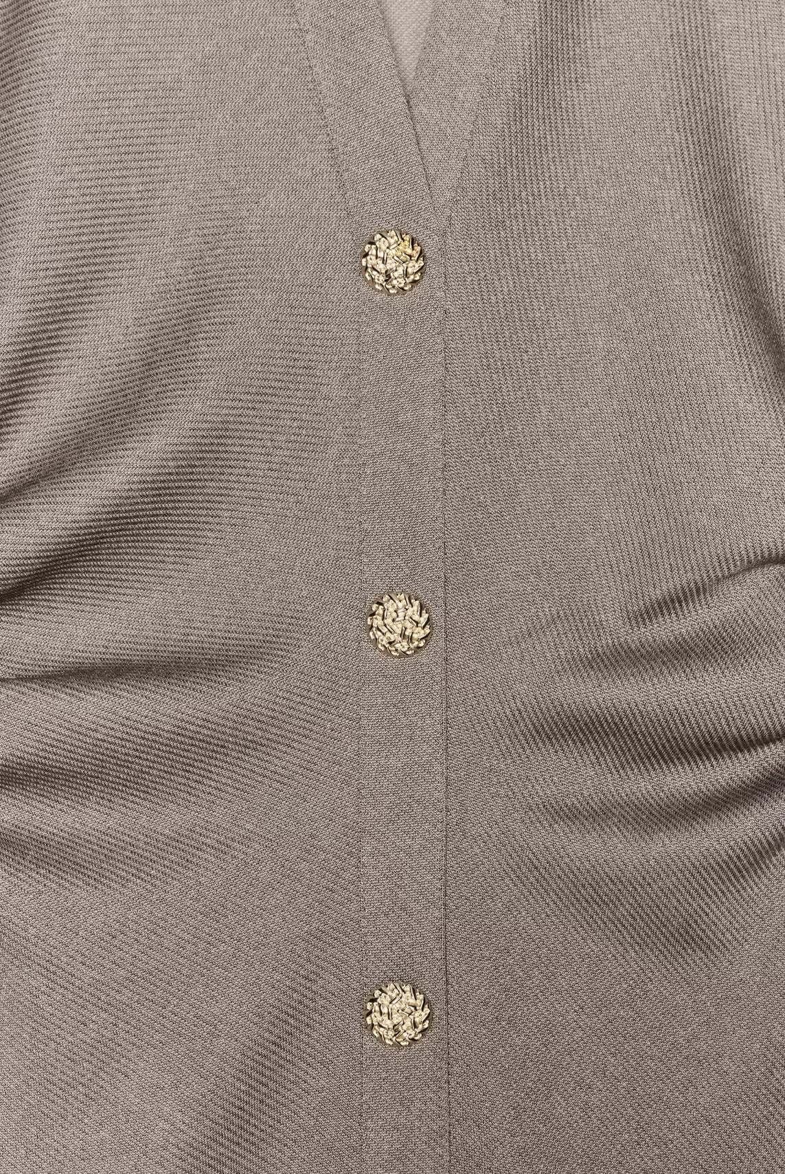 Zara Pique Shirt Dress Beige