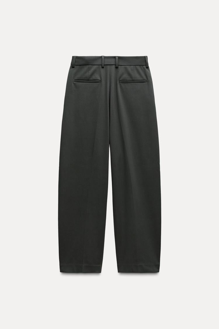 ZARA ZW Collection Wide Leg Trouser -Intense Green