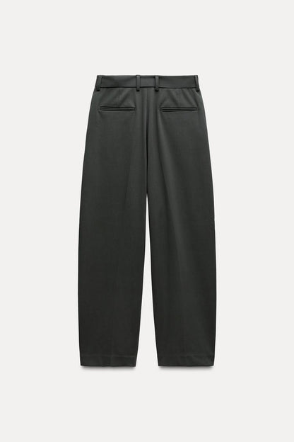 ZARA ZW Collection Wide Leg Trouser -Intense Green