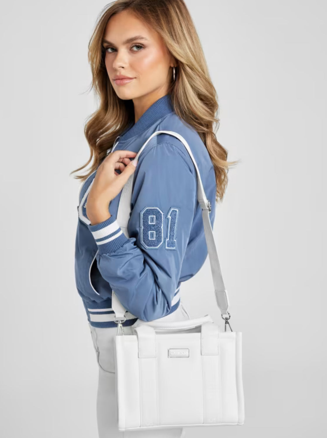 GUESS Millie Logo Puff Tote Bag