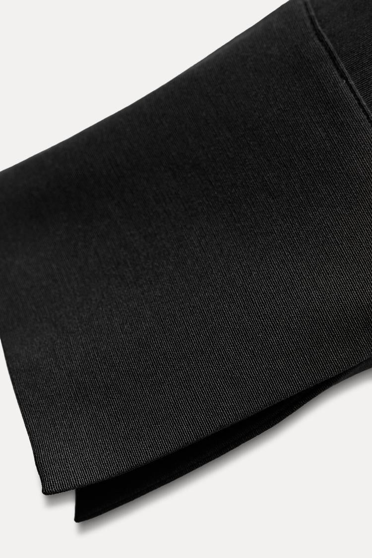 ZARA ZW Collection Dress With Cut Out Detail - Black