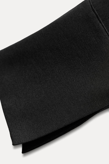 ZARA ZW Collection Dress With Cut Out Detail - Black