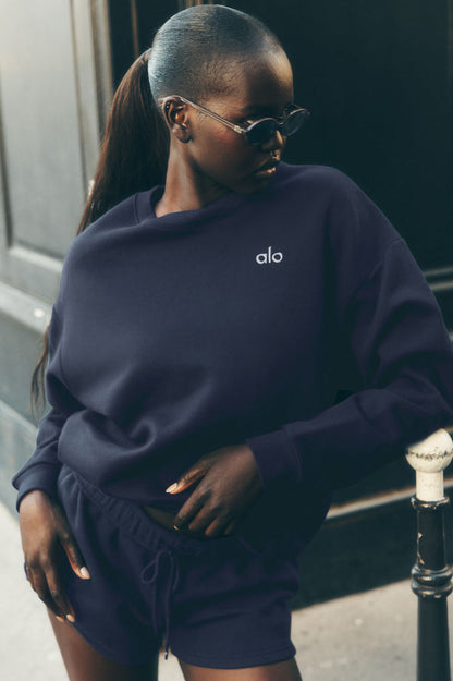 Alo Loose Fit Sweatshirt -Blue
