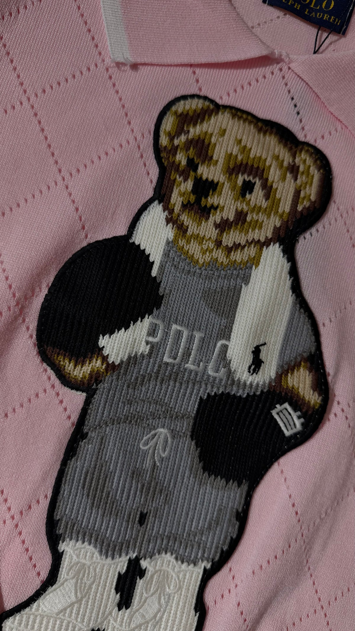 Ralph Lauren Knitted Teddy Polo-Pink (Dupe)