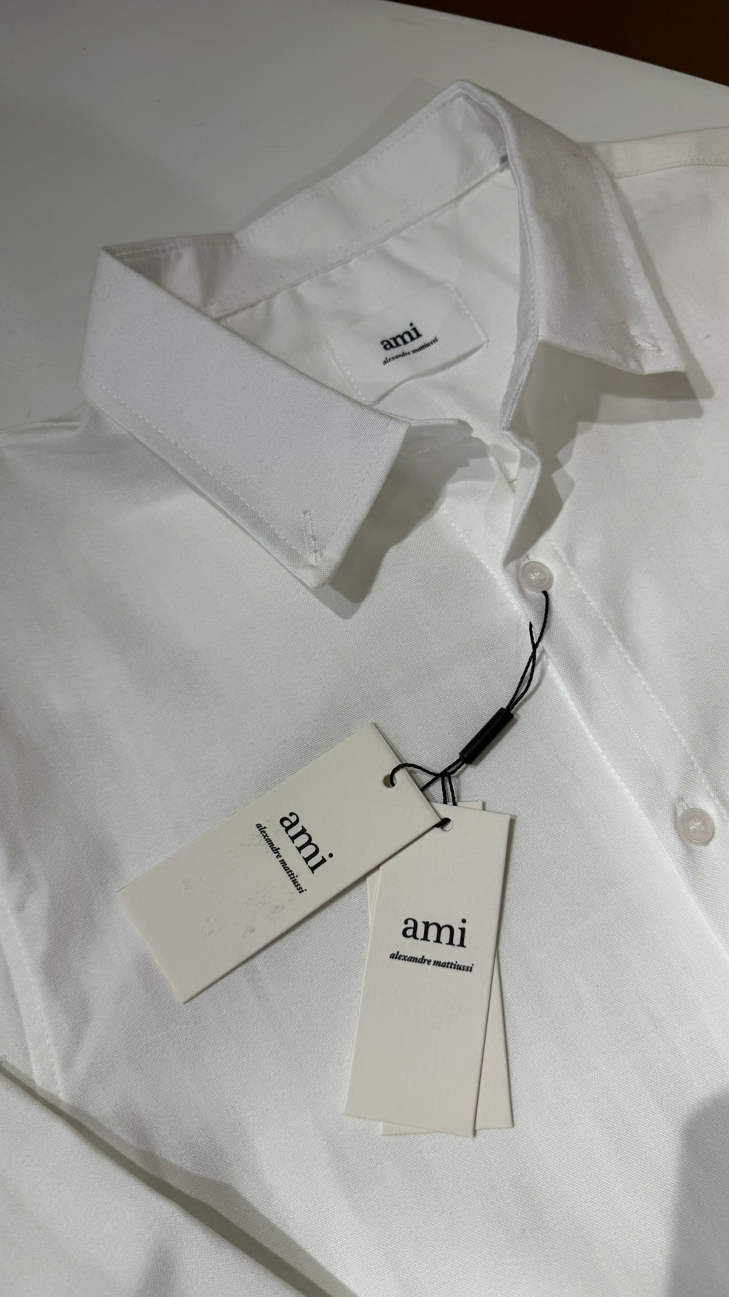 Ami Paris Red heart Button Down