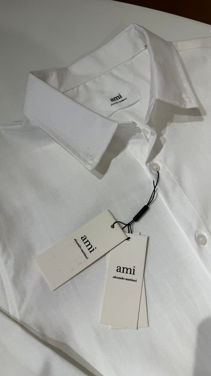 Ami Paris Red heart Button Down