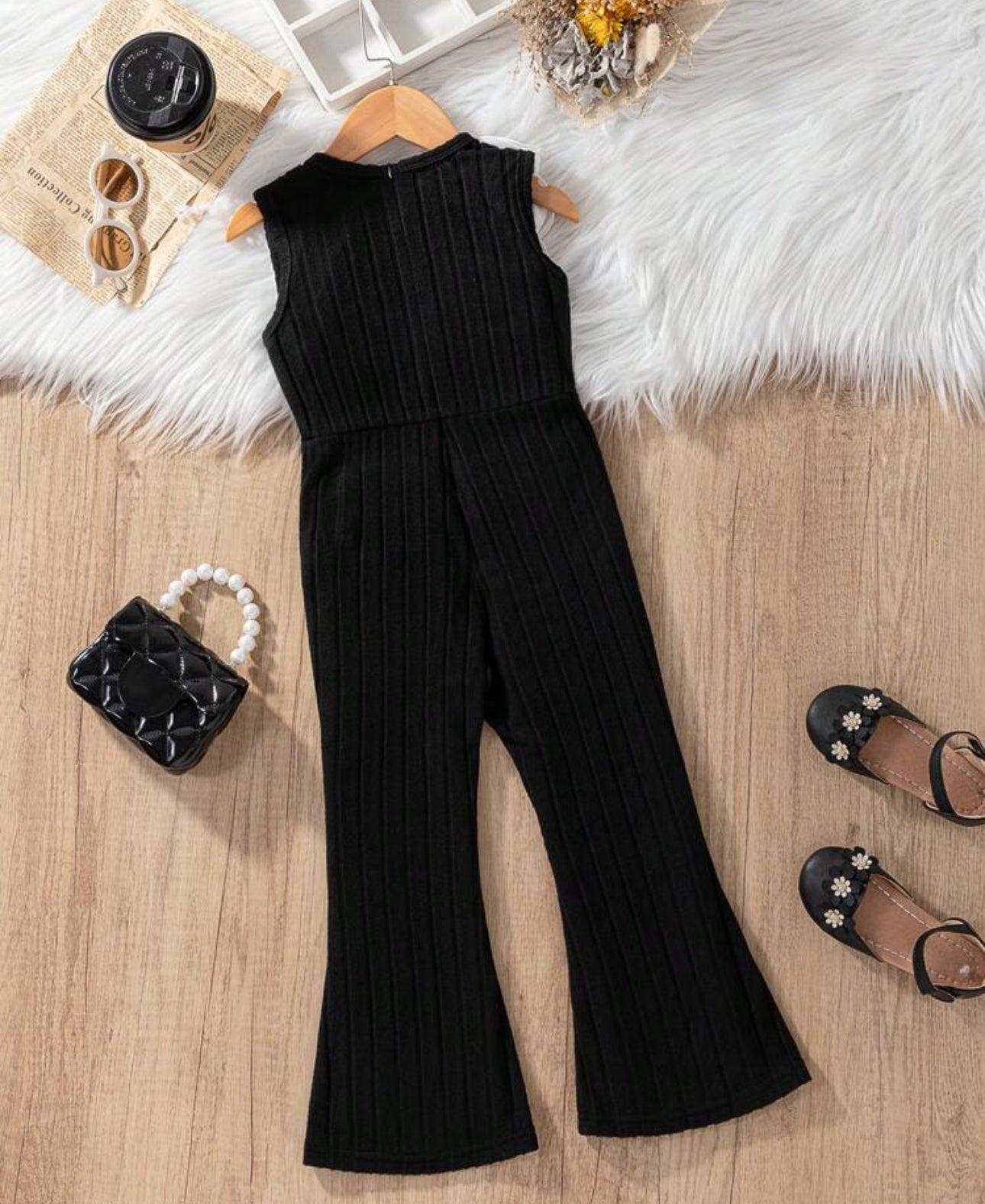 SHEIN Young Girls Contrast Color Applique Sleeveless Elegent