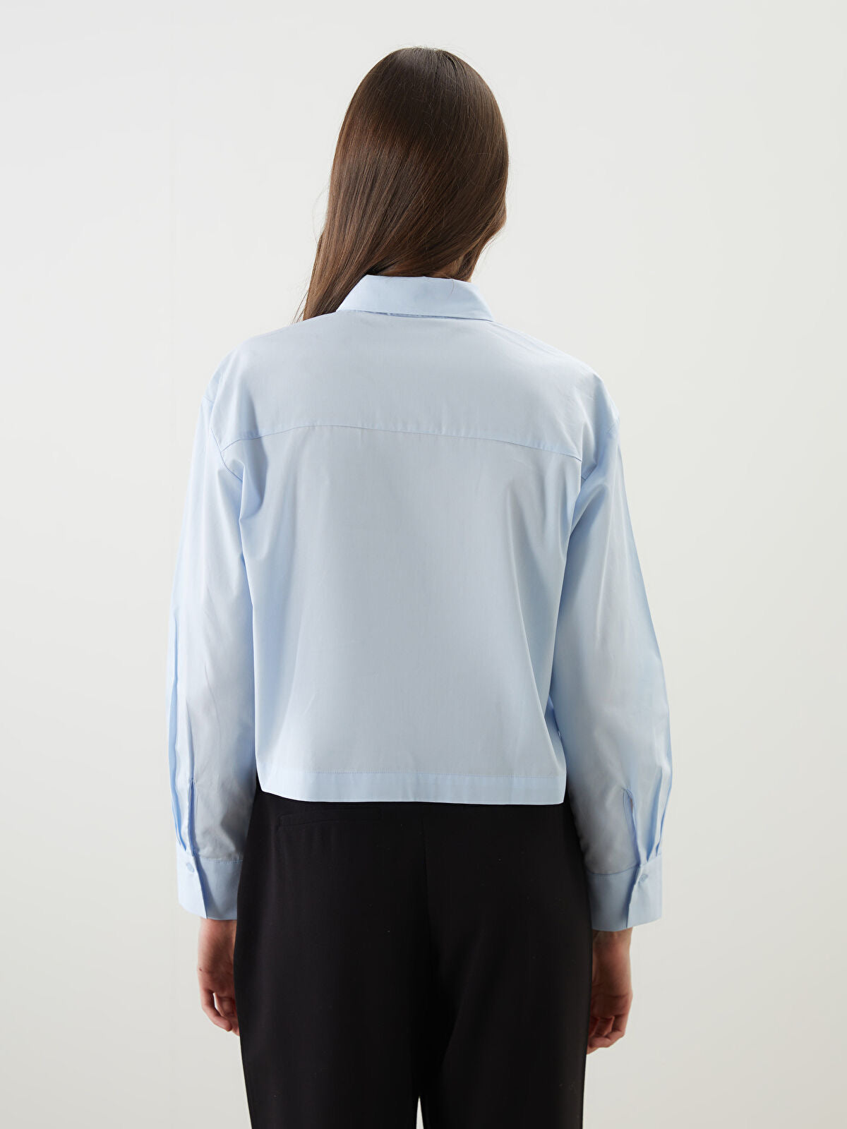 Zara Jewel Poplin Crop Shirt