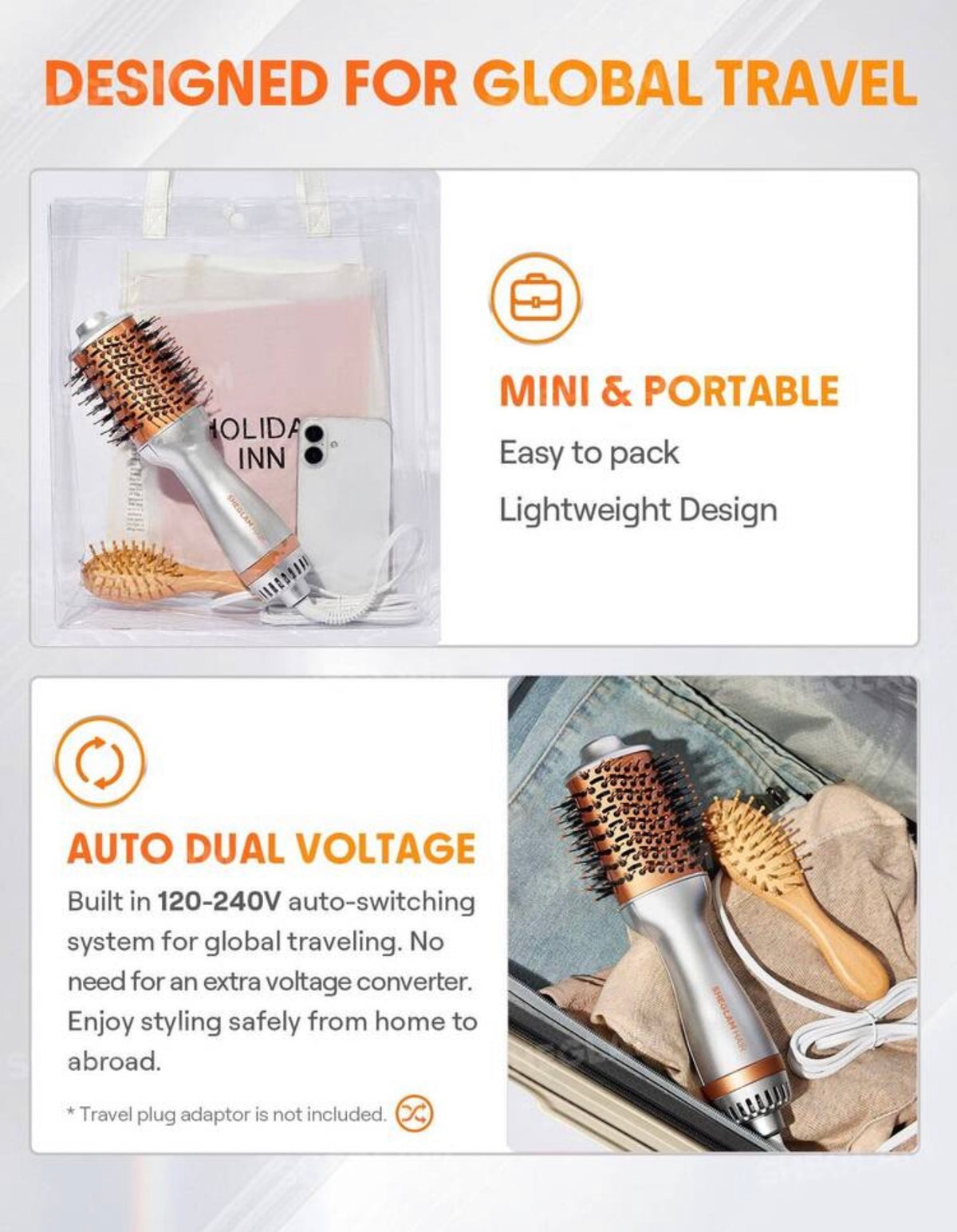 Sheglam Hair Travel Buddy Mini Hot Air Brush Set