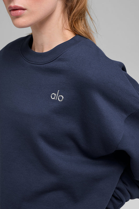 Alo Loose Fit Sweatshirt -Blue