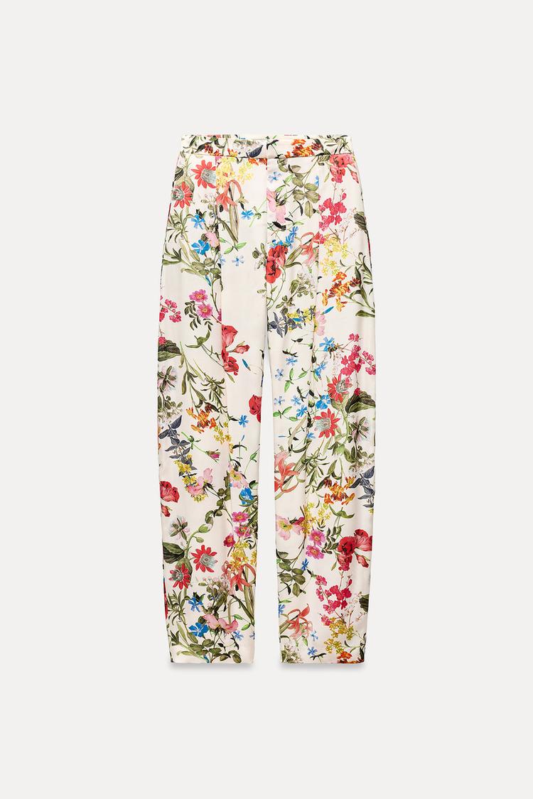ZARA ZW Collection Printed Puffy With Button Cord Set - Multicolor