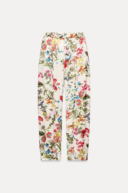 ZARA ZW Collection Printed Puffy With Button Cord Set - Multicolor