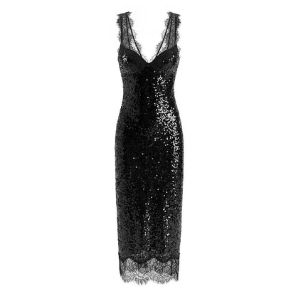 Zara Sequin Embellished Dress