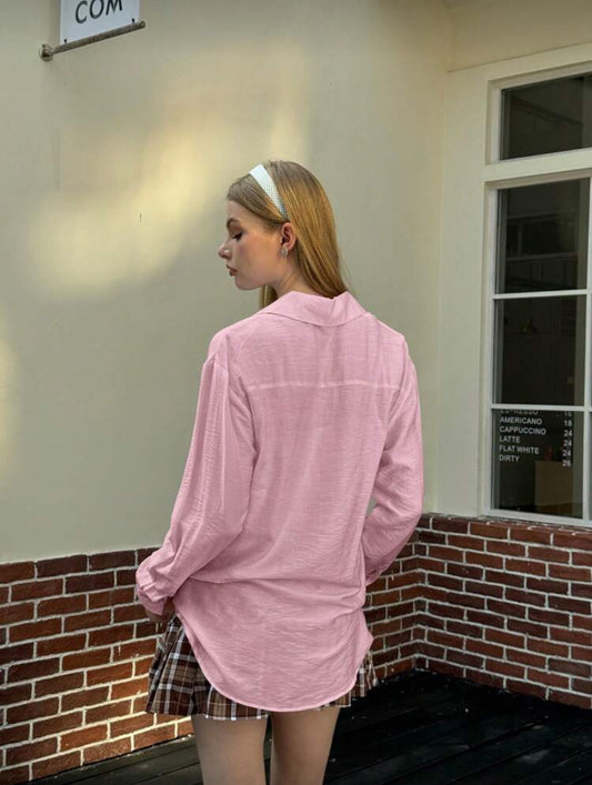 Shein Solid Color Casual Shirt