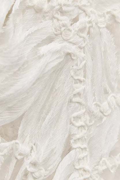 ZARA ZW Collection Top - ECRU