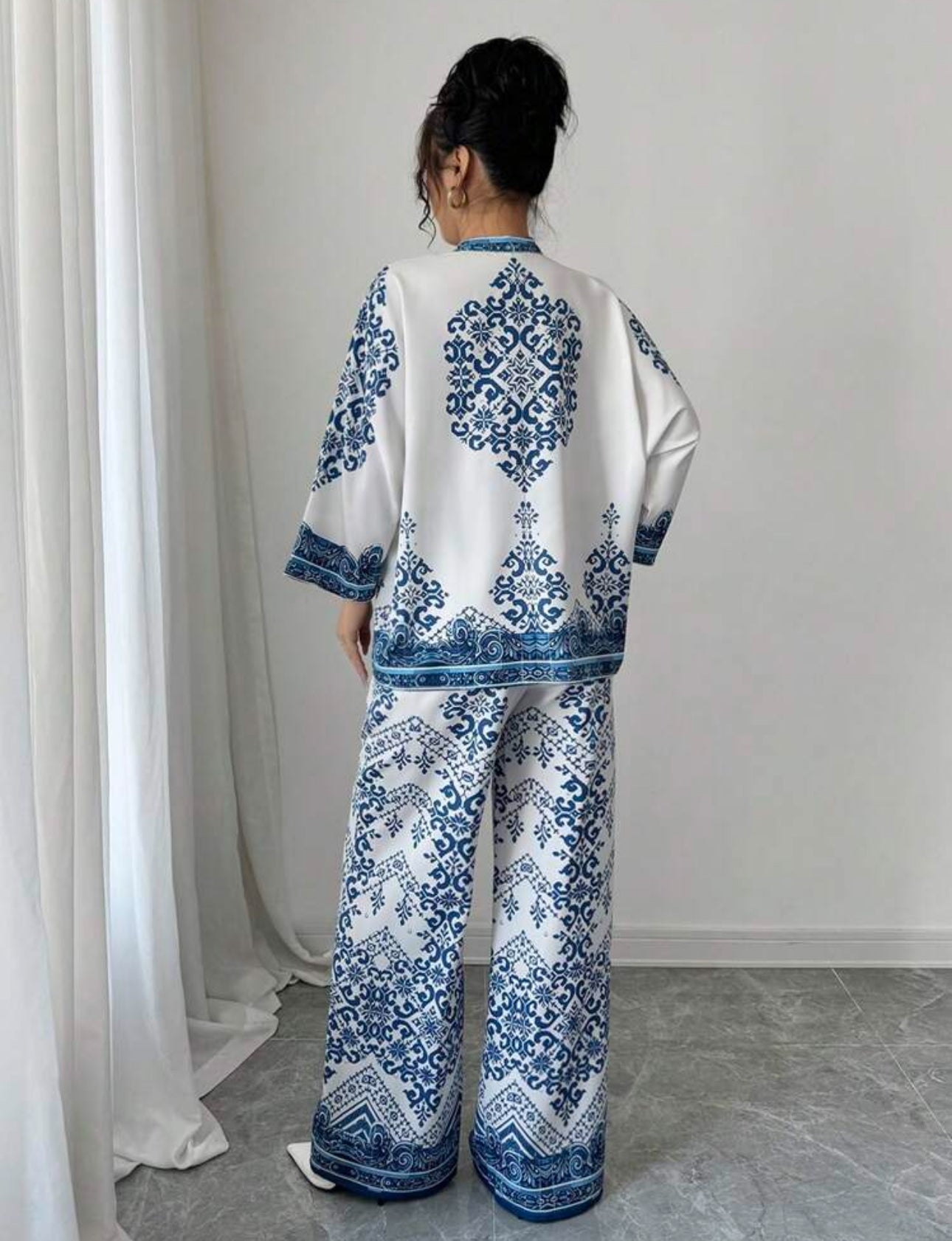Shein Elenzga Floral Print Co-ord Set