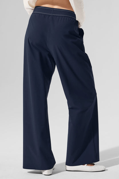 ALO Suit Up Trouser Long-Blue