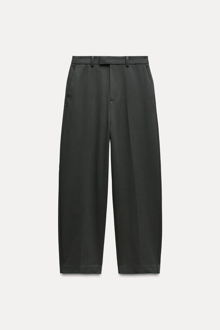 ZARA ZW Collection Wide Leg Trouser -Intense Green