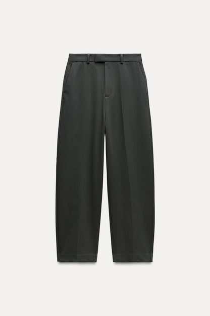 ZARA ZW Collection Wide Leg Trouser -Intense Green